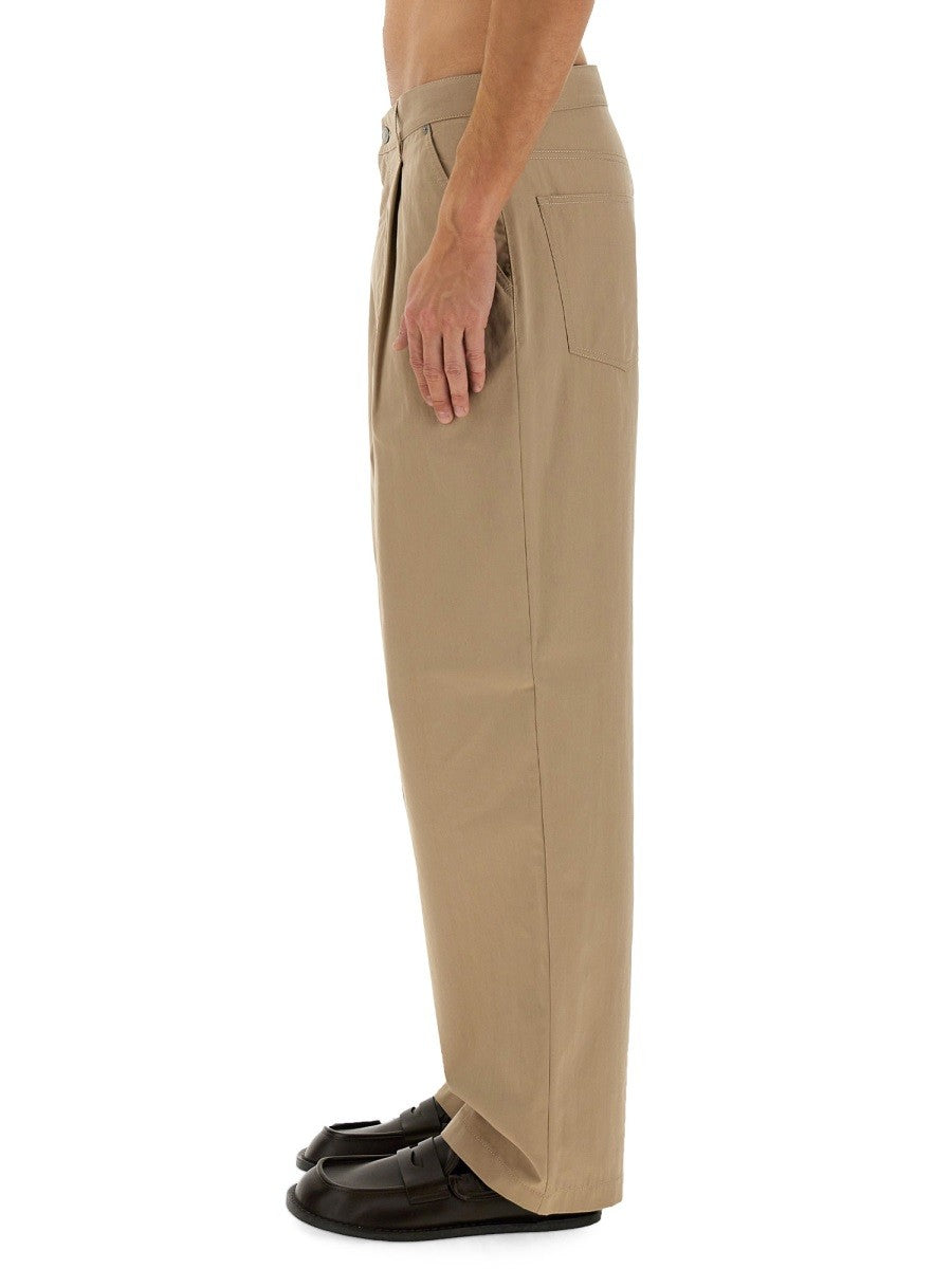 Moschino Men's Cotton Blend Pants Beige
