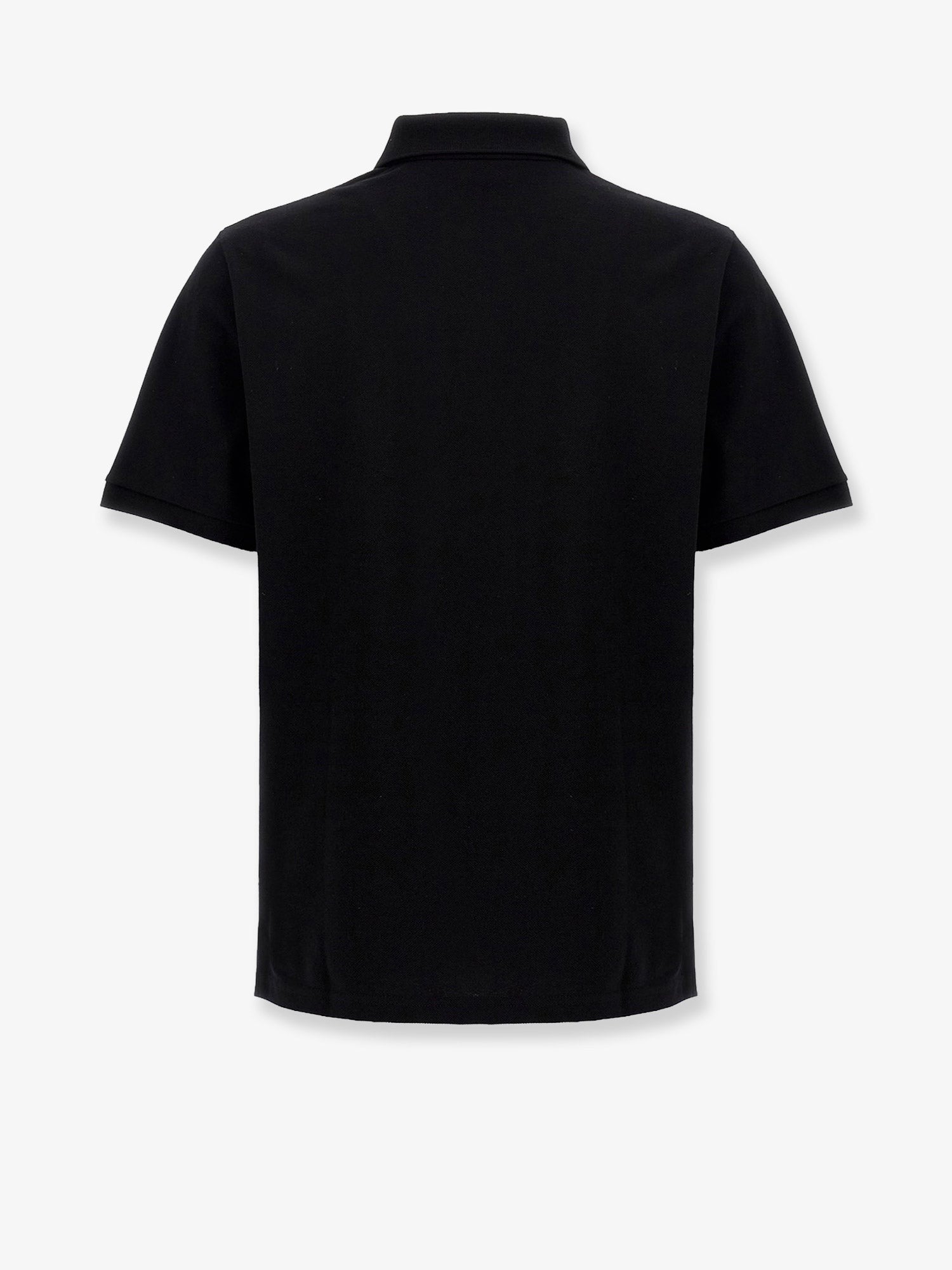 Saint Laurent Men's Cotton Blend Polo Shirt Black