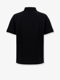 Saint Laurent Men's Cotton Blend Polo Shirt Black