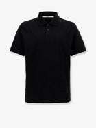 Saint Laurent Men's Cotton Blend Polo Shirt Black