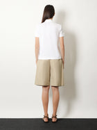 Brunello Cucinelli Women's Cotton Blend Polo Shirt White