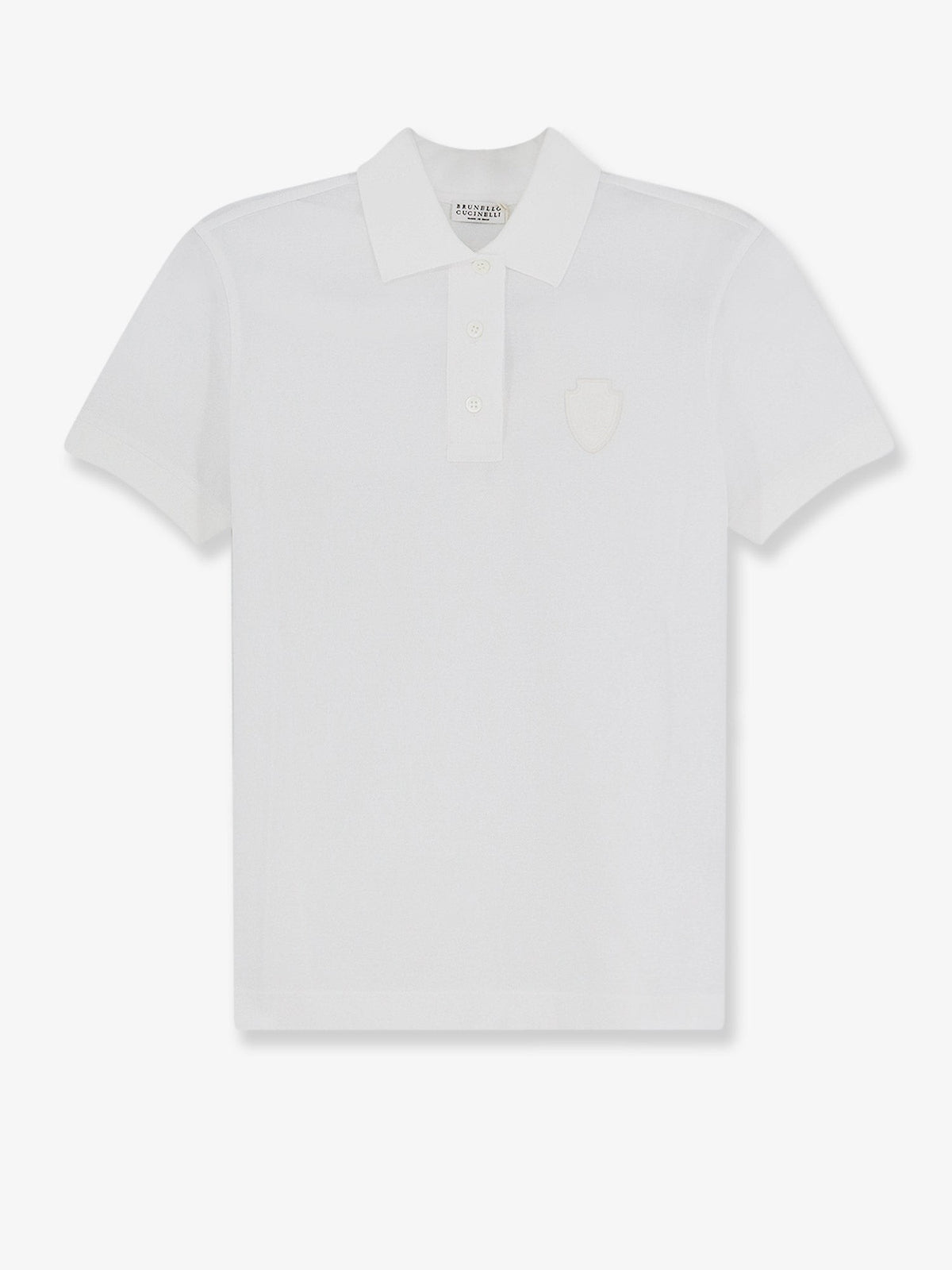 Brunello Cucinelli Women's Cotton Blend Polo Shirt White