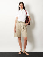 Brunello Cucinelli Women's Cotton Blend Polo Shirt White