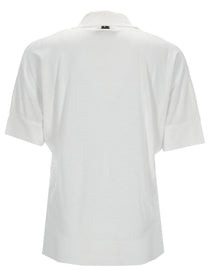 Herno Women's Cotton Blend Polo Shirt White