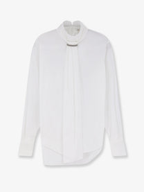 Brunello Cucinelli Women's Cotton Blend Shirt White