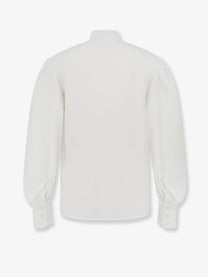 Actualee Women's Cotton Blend Shirt White