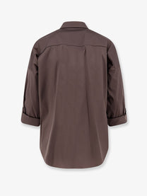 Brunello Cucinelli Women's Cotton Blend Shirt Brown, view 2