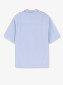 DUNST Men's Cotton Blend Shirt Blue
