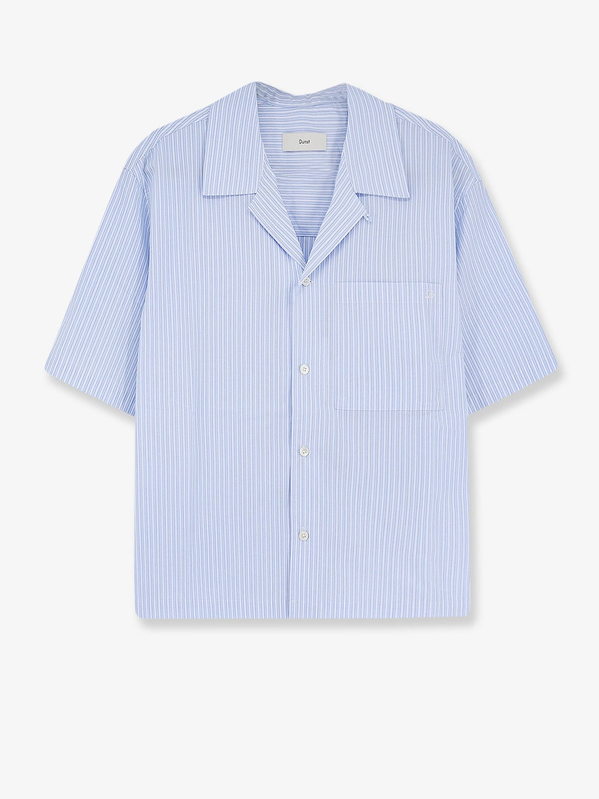DUNST Men's Cotton Blend Shirt Blue