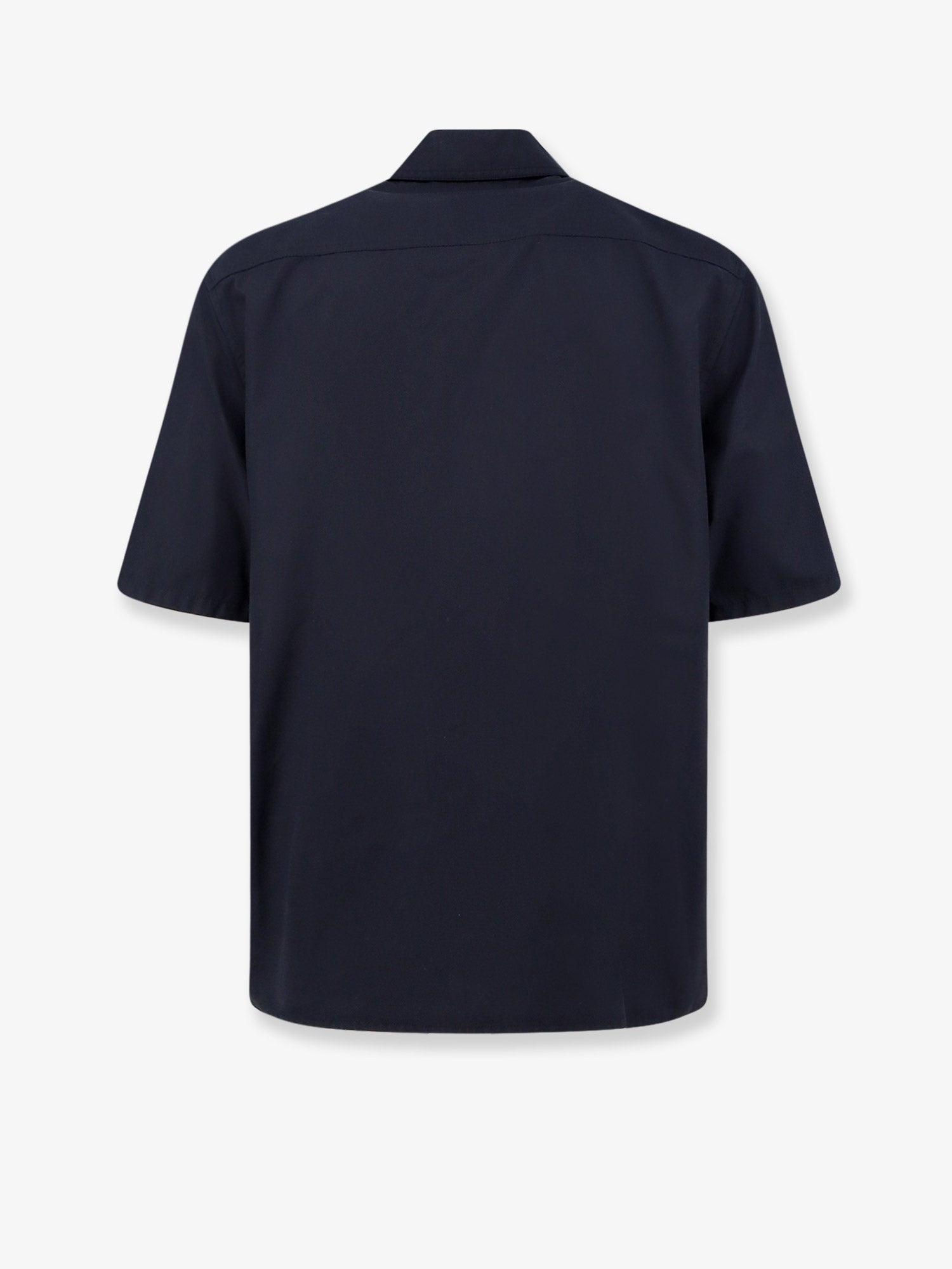 Moncler Men's Cotton Blend Shirt Blue