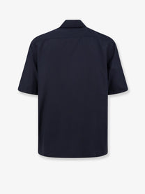 Moncler Men's Cotton Blend Shirt Blue