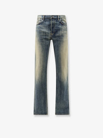 Dior Men's Cotton Blend Skinny Jeans Blue