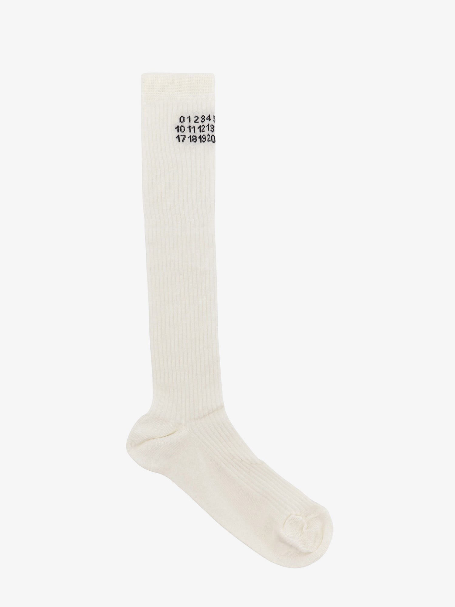 MM6 Maison Margiela Unisex Cotton Blend Socks White