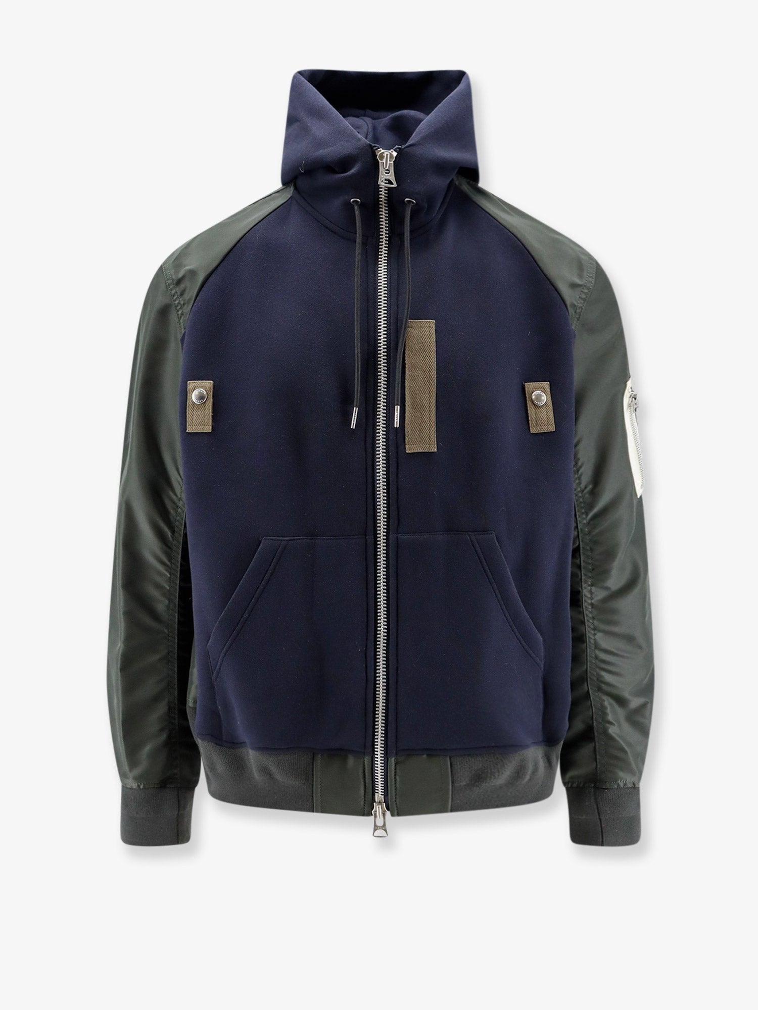 Sacai Men's Cotton Blend Sweatshirt Blue