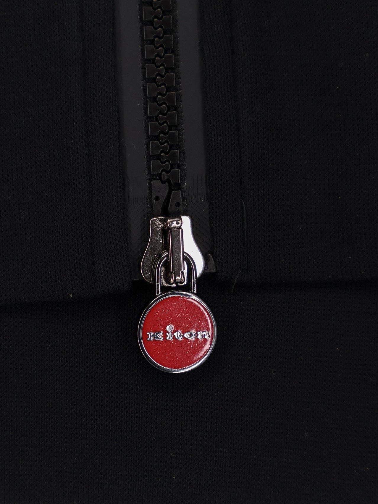 Kiton Men's Cotton Blend Sweatshirt Black