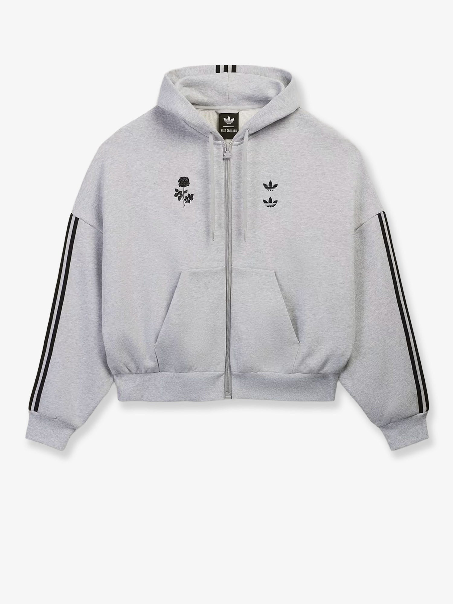 adidas Originals x Willy Chavarria Men's Cotton Blend Sweatshirt Grey