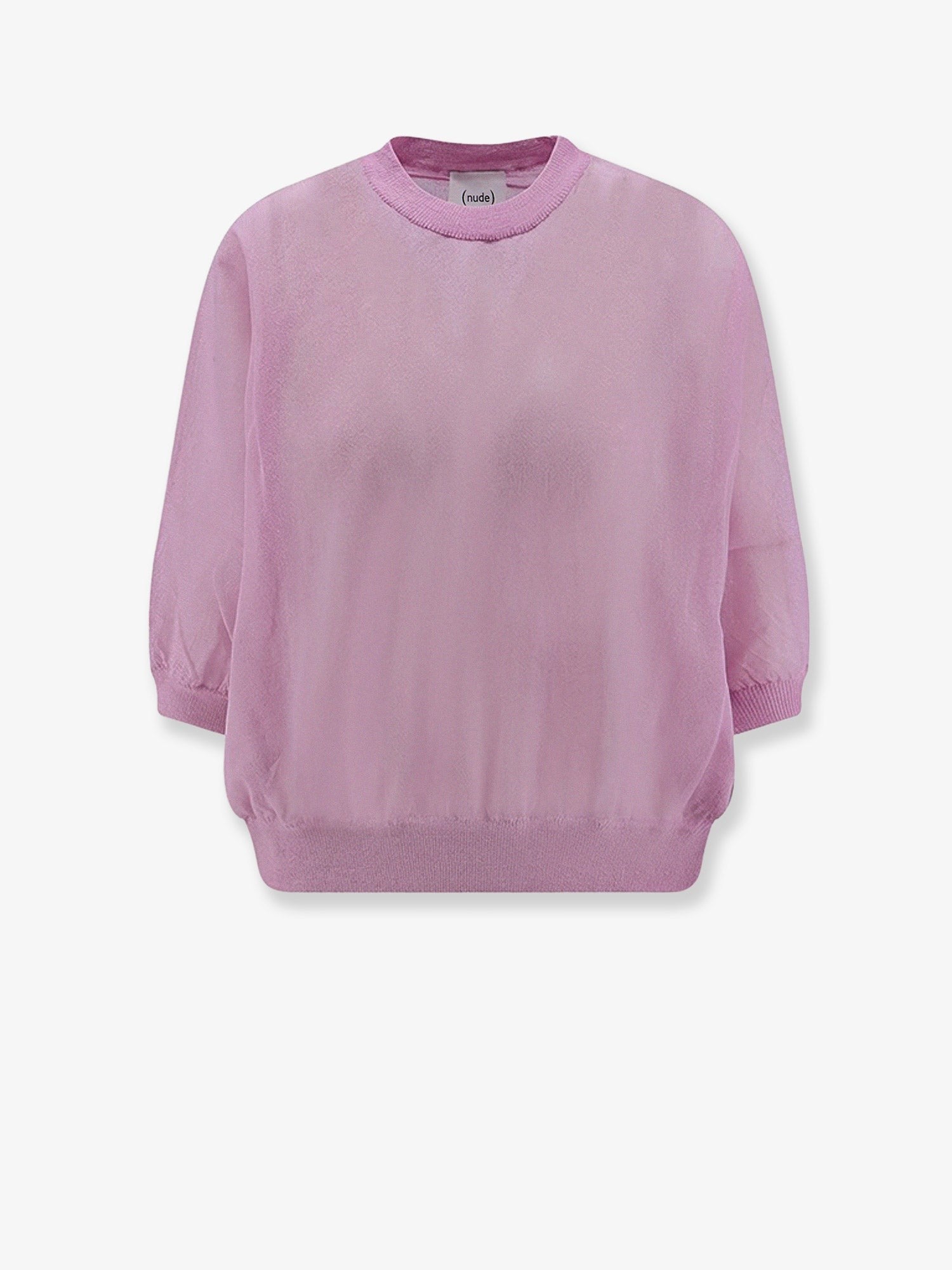 Nude Women's Semi Sheer Cotton Sweater Blue