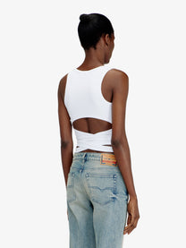 Diesel Women's Cotton Blend Tank Top White