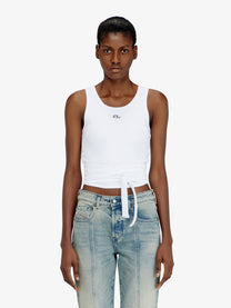 Diesel Women's Cotton Blend Tank Top White