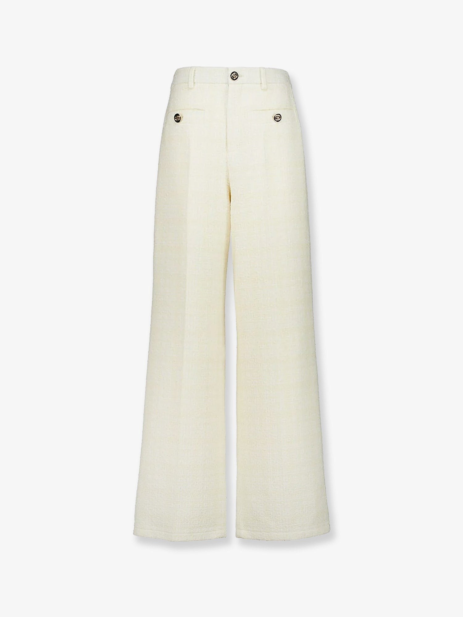Gucci Women's Cotton Blend Trousers White