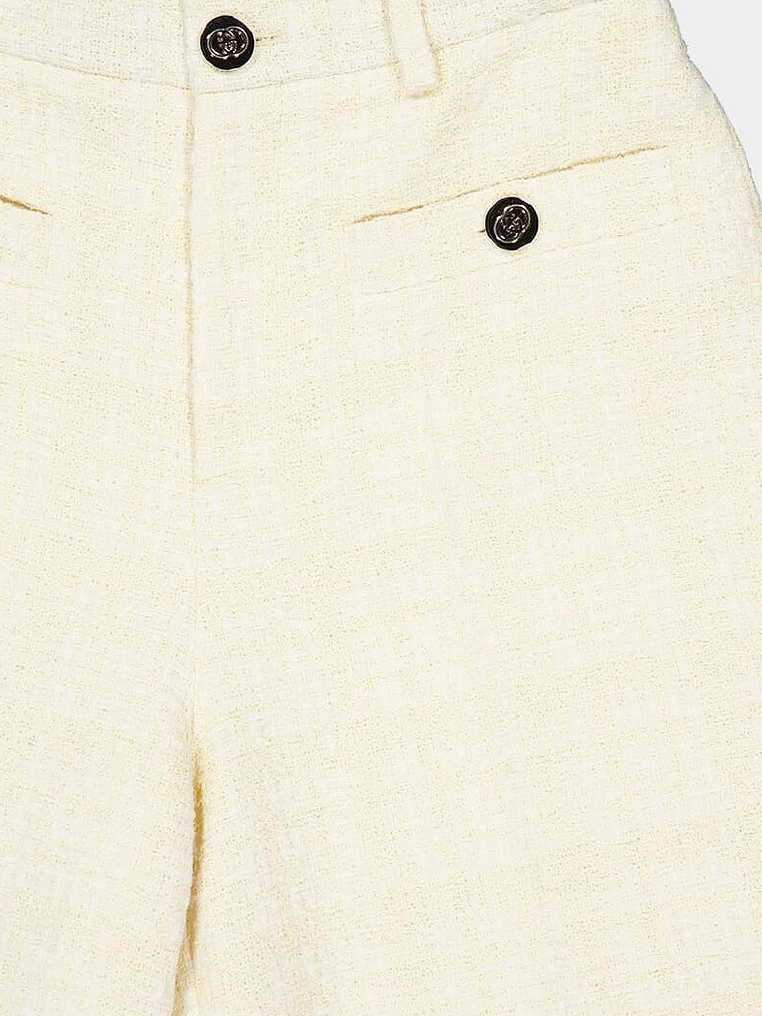 Gucci Women's Cotton Blend Trousers White