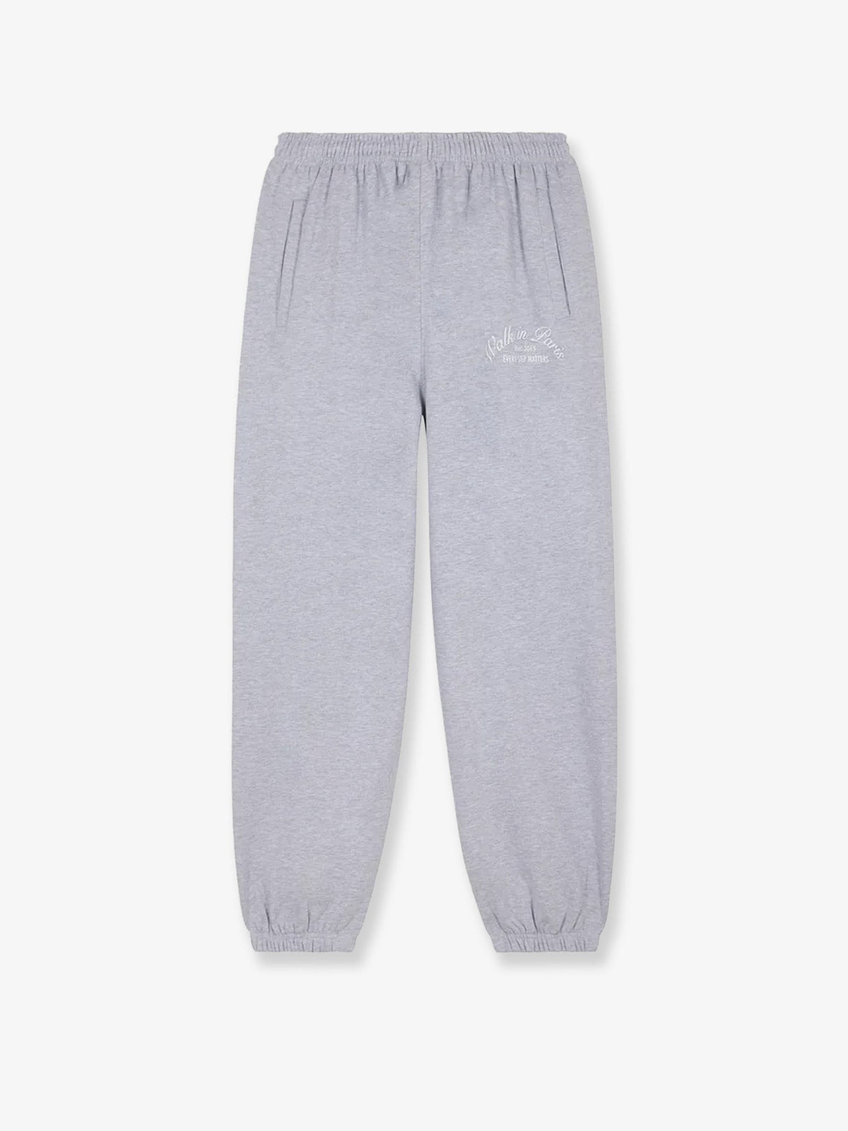Walk In Paris Men's Cotton Blend Trousers Grey