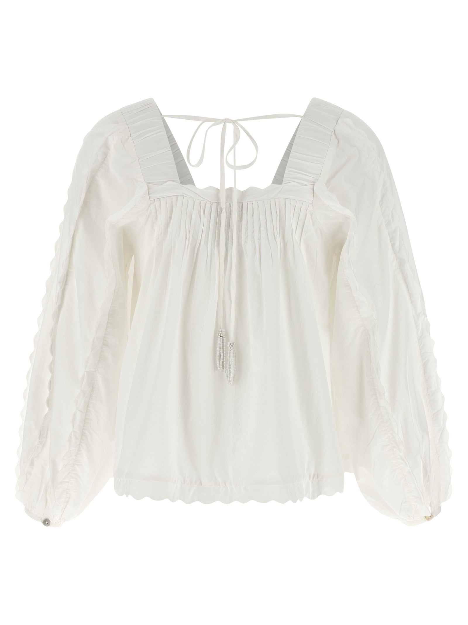 FARM Rio Cotton Blouse White