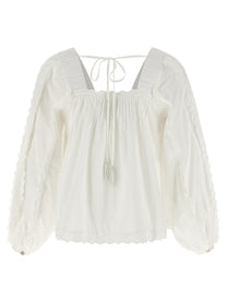 FARM Rio Cotton Blouse White