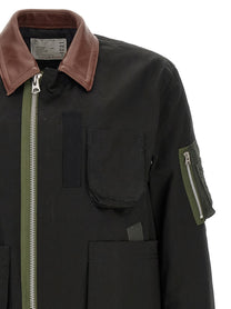 Sacai Cotton Blouson Jacket Black