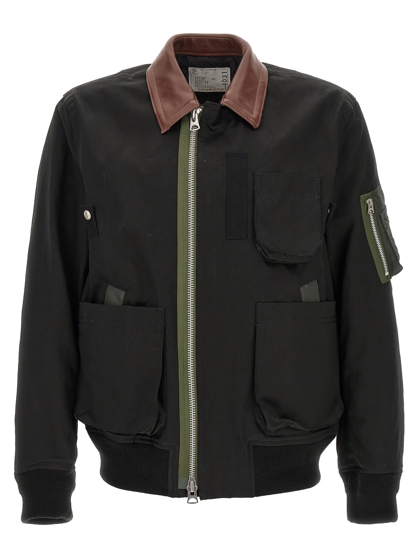 Sacai Cotton Blouson Jacket Black