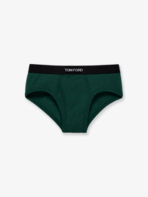 Tom Ford Men's Cotton Briefs Green