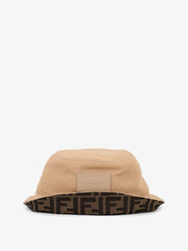 Fendi Men's Cotton Bucket Hat Beige