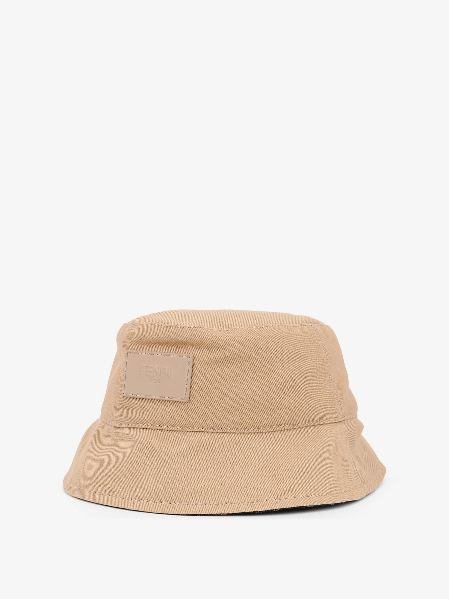 Fendi Men's Cotton Bucket Hat Beige