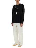 MM6 Maison Margiela Men's Cotton Canvas Pants White, view 2
