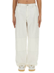 MM6 Maison Margiela Men's Cotton Canvas Pants White