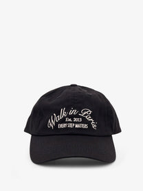 Walk In Paris Men's Cotton Cap Black