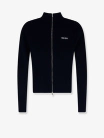 Miu Miu Women's Cotton Cardigan Blue