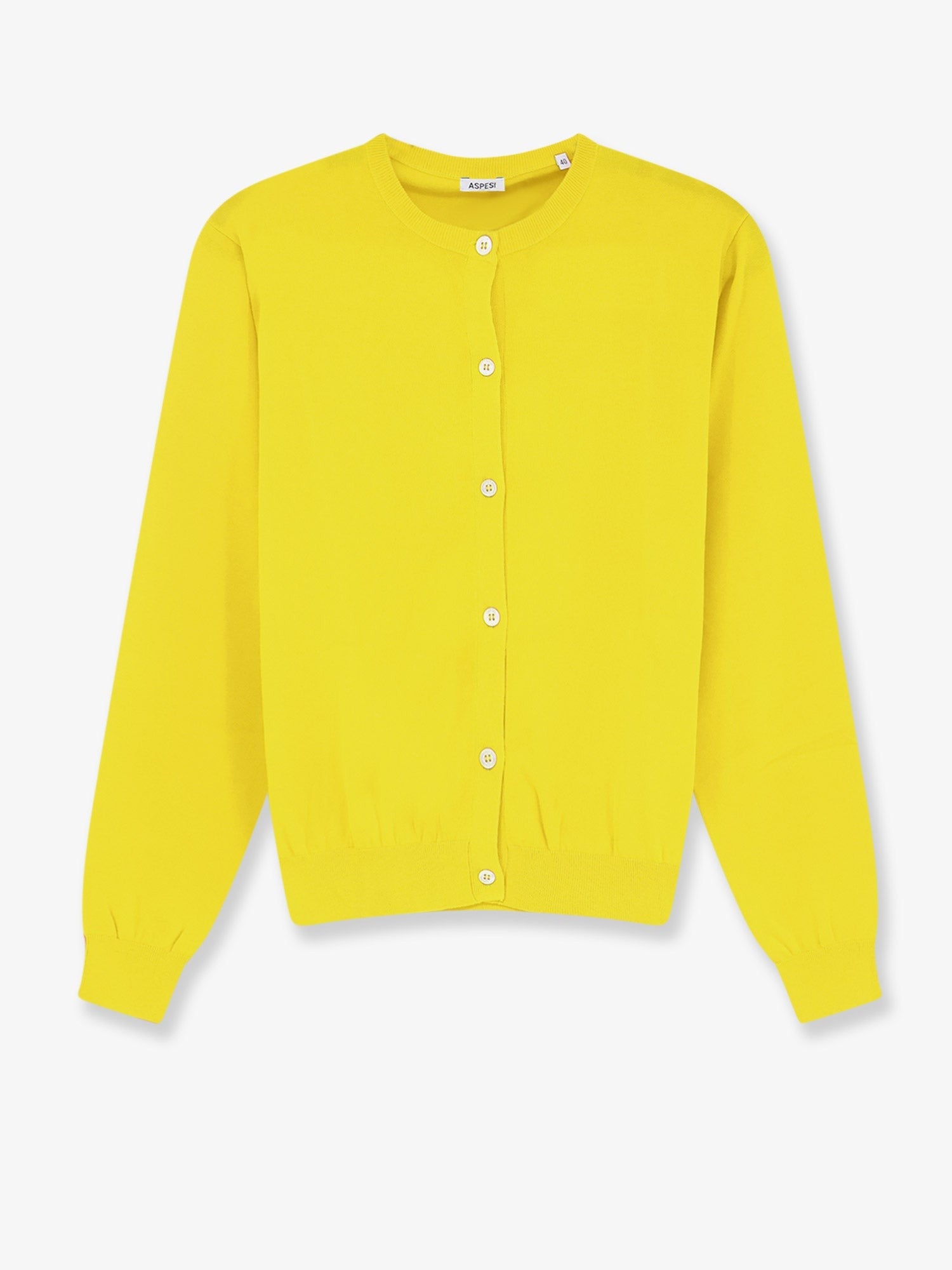 ASPESI Women's Cotton Cardigan Yellow