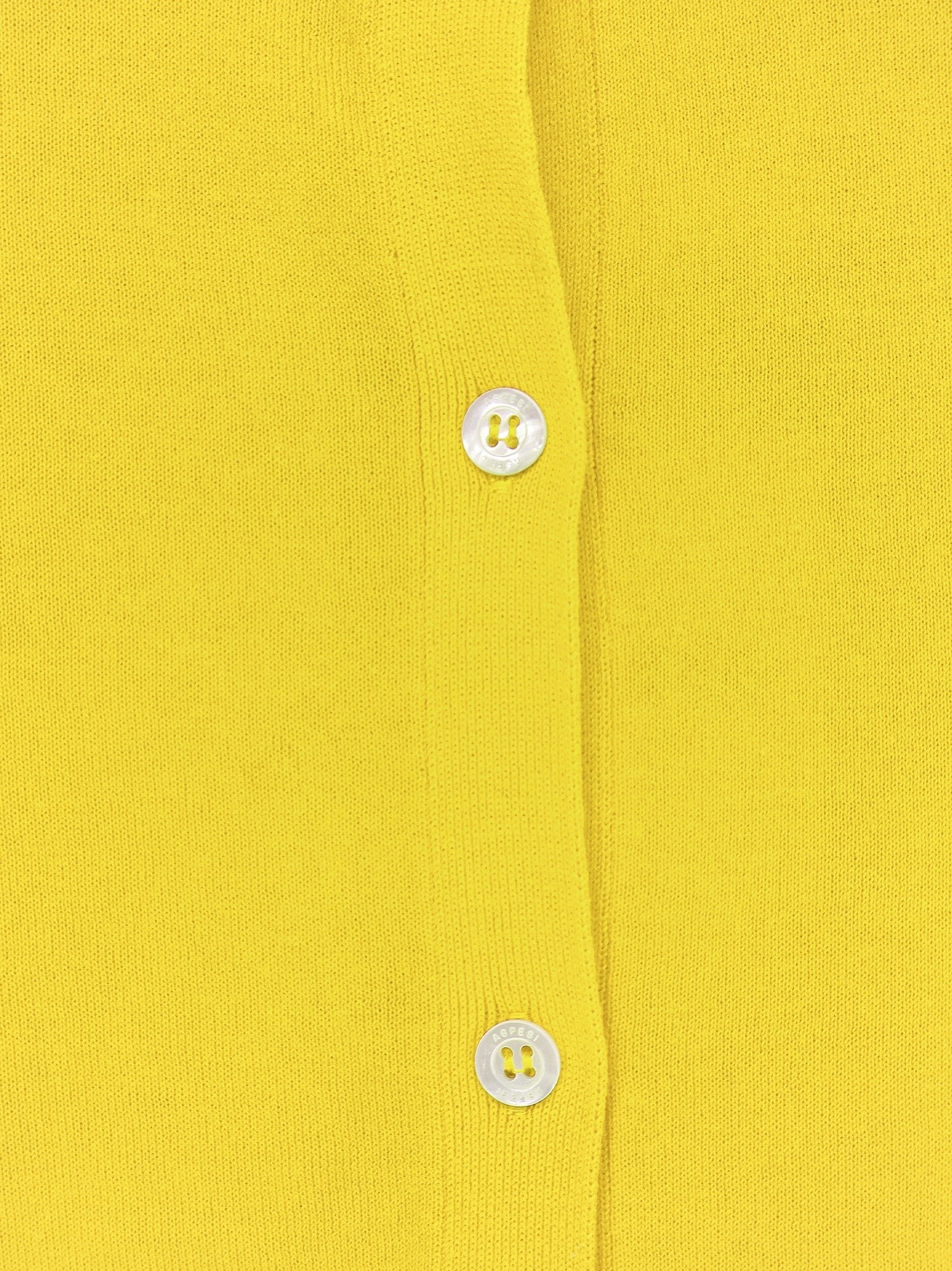 ASPESI Women's Cotton Cardigan Yellow