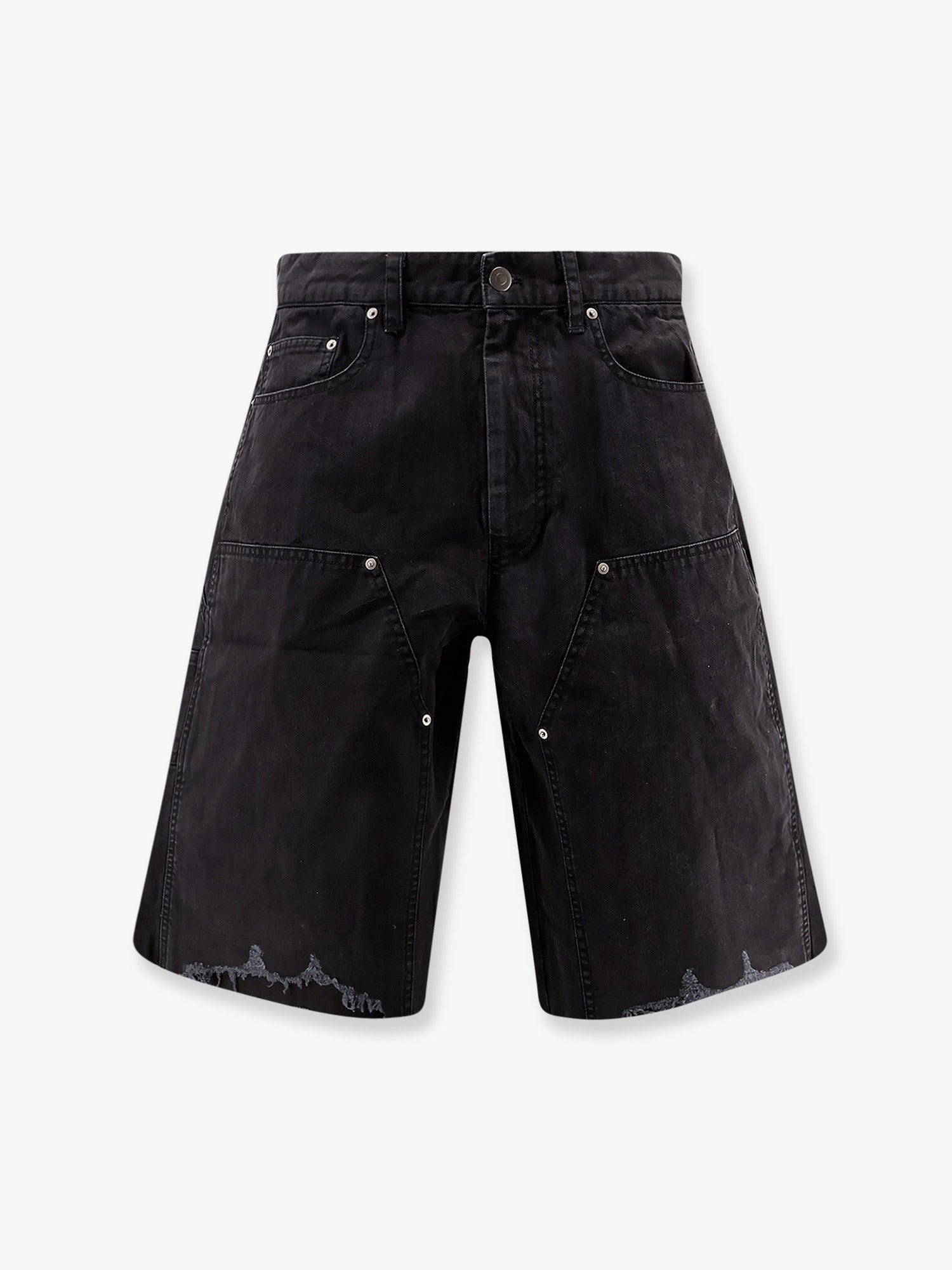 Tonywack Men's Cotton Cargo Bermuda Shorts Black