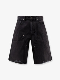 Tonywack Men's Cotton Cargo Bermuda Shorts Black
