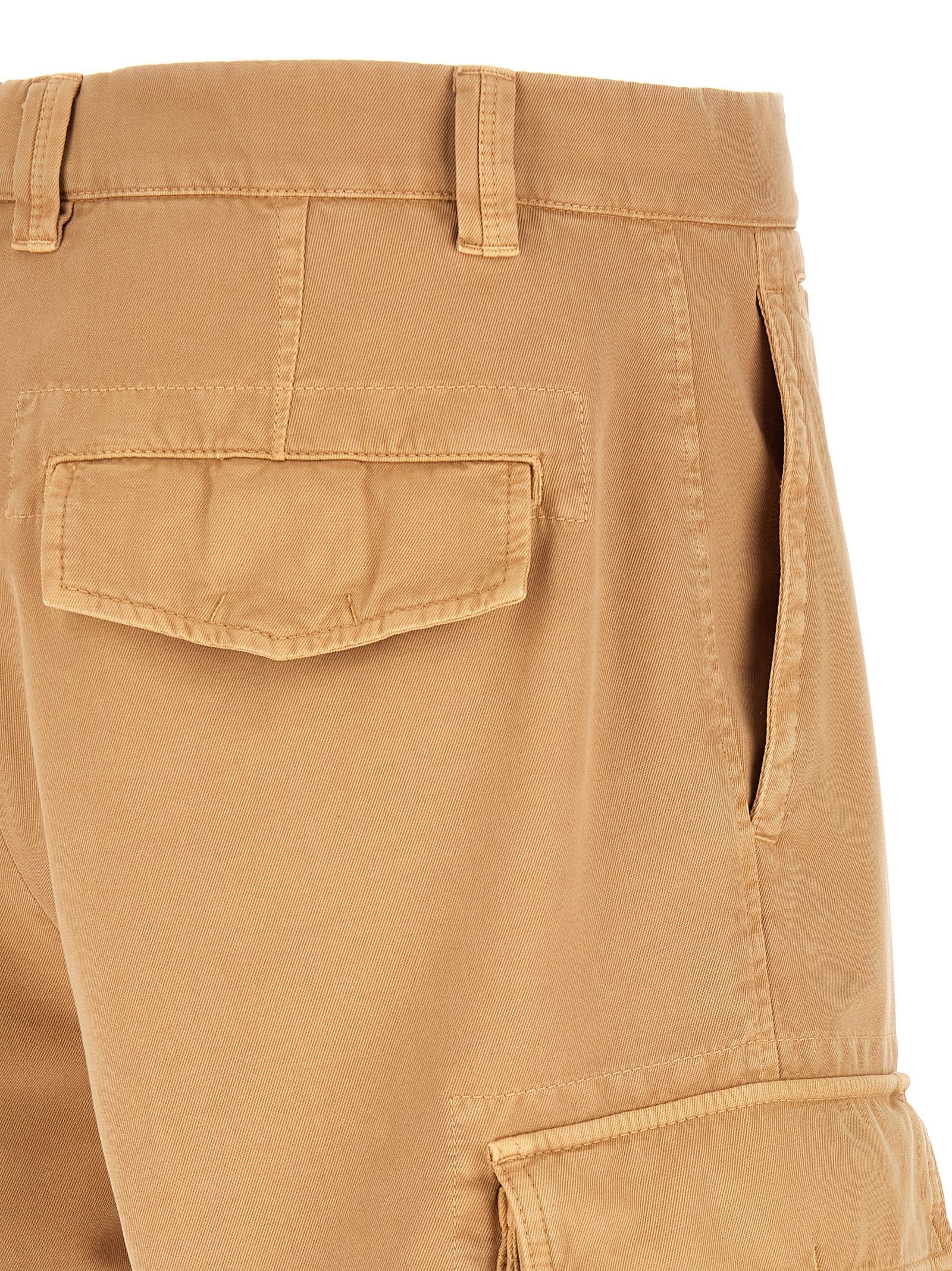 Brunello Cucinelli Cotton Cargo Bermuda Shorts Beige