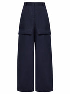 Stella McCartney Women's Cotton Cargo Pants Blue