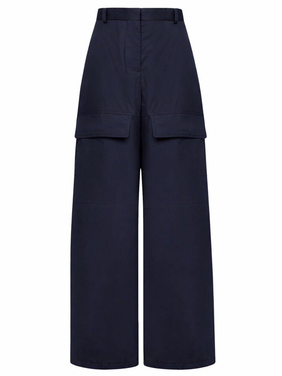 Stella McCartney Women's Cotton Cargo Pants Blue