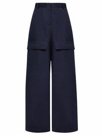Stella McCartney Women's Cotton Cargo Pants Blue