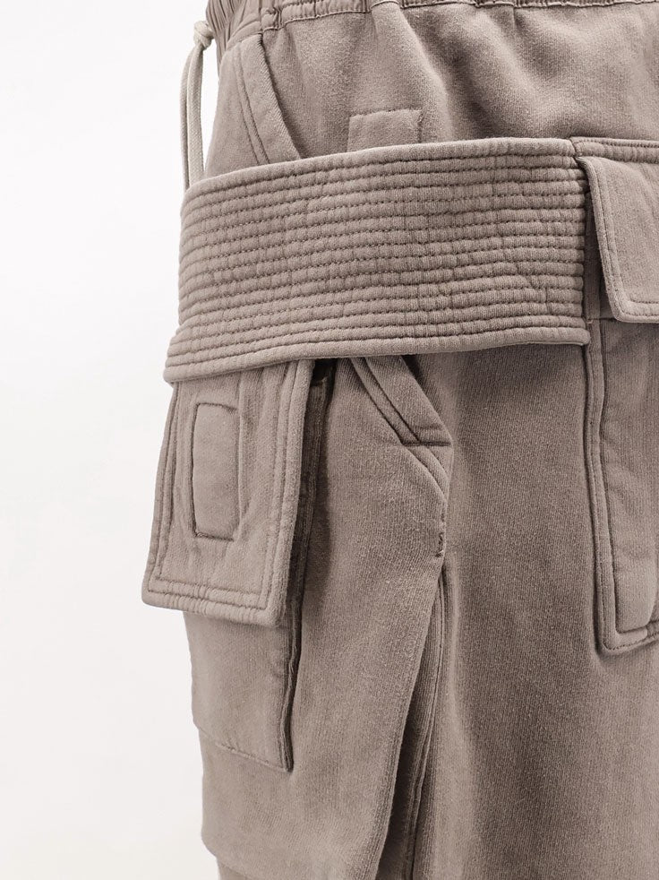 DRKSHDW Men's Cotton Cargo Trousers Grey