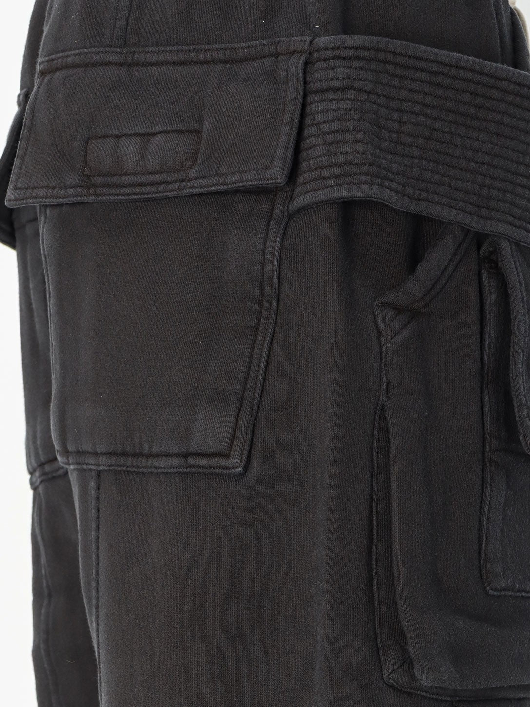DRKSHDW Men's Cotton Cargo Trousers Black