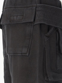 DRKSHDW Men's Cotton Cargo Trousers Black