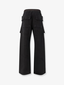 DRKSHDW Men's Cotton Cargo Trousers Black