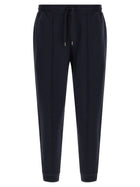 Brunello Cucinelli Cashmere and Silk Joggers Blue
